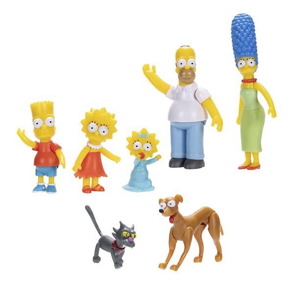 Figura 2.5" 7pack familia The Simpsons