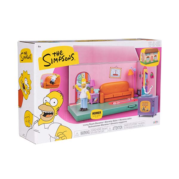 Set diorama con figura de 2.5" The Simpsons