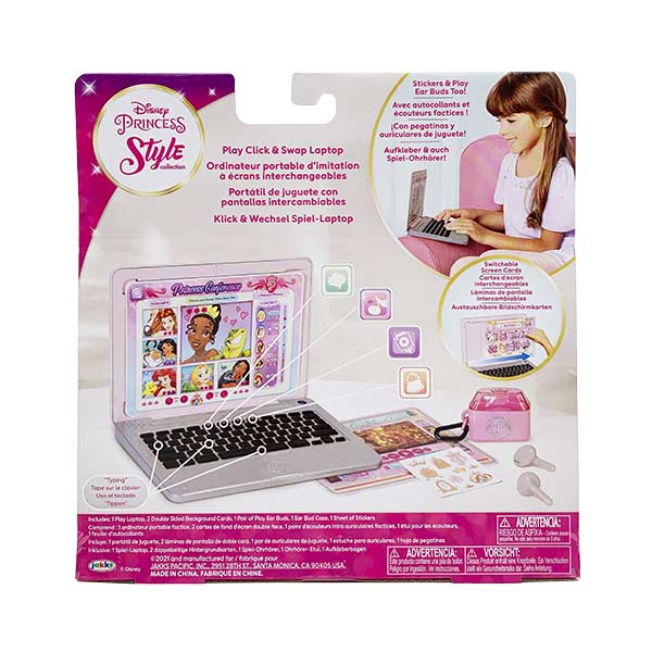 Laptop con frases y sonido Disney princesa