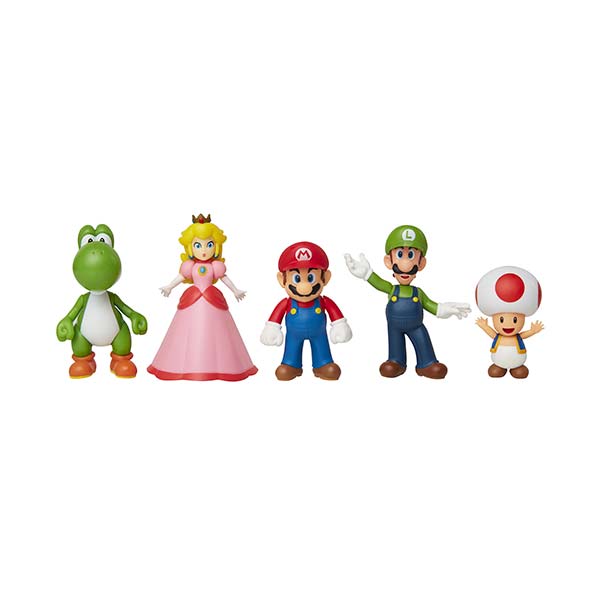 Figura 2.5" articulada 5pack Super Mario