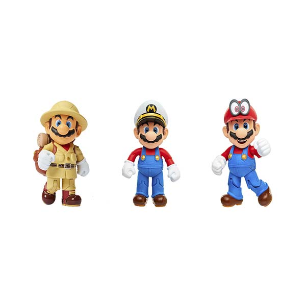 Figura 4" 3pack odyssey Super Mario