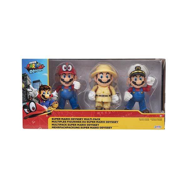 Figura 4" 3pack odyssey Super Mario