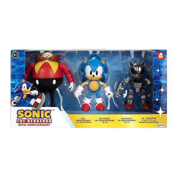 Figura 4" 3pack aniversario Sonic