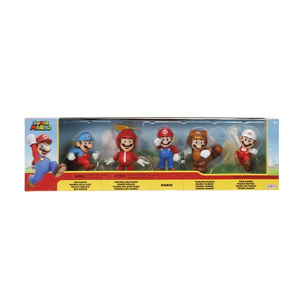 Figura 2.5" articulada 5pack Super Mario