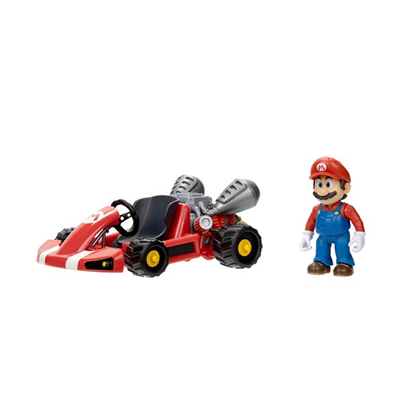 Vehículo con figura surt super mario movie