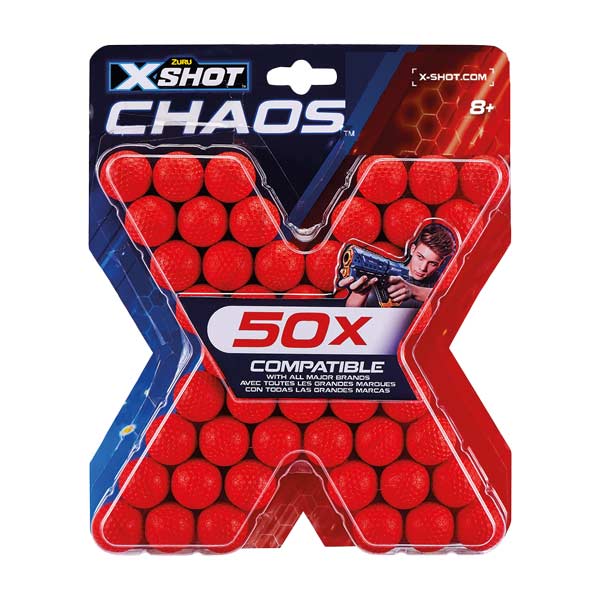 Repuesto de 50 pelotas chaos X-Shot