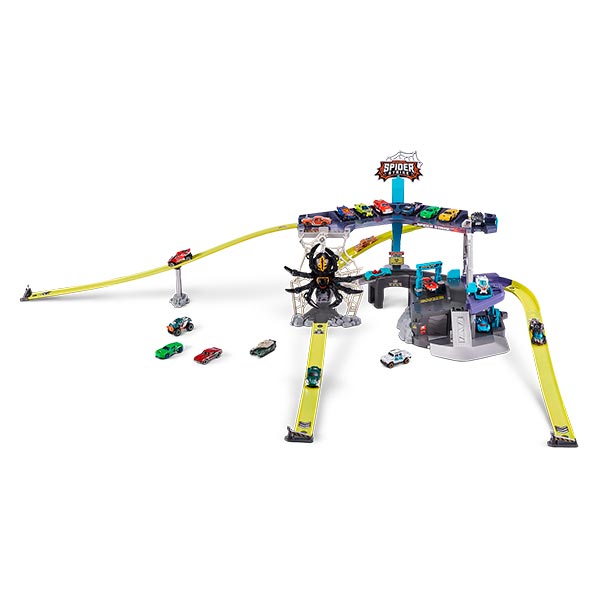 Pista spider strike con vehículo