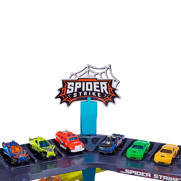 Pista spider strike con vehículo