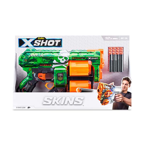 Lanzador de dardos skin dread x-shot