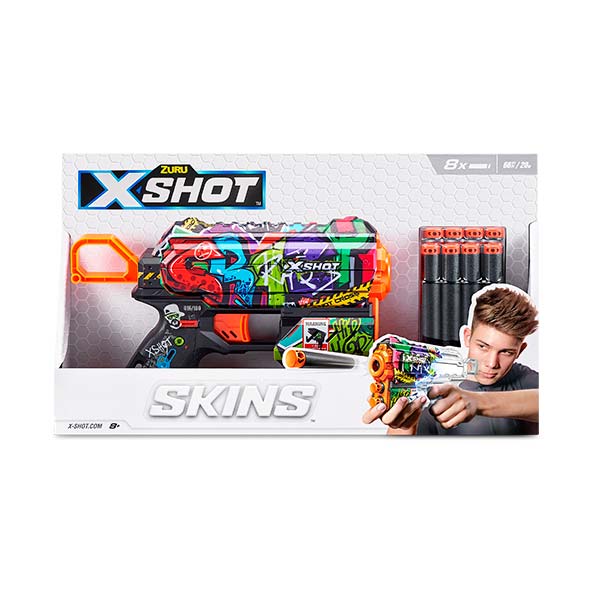 Lanzador de dardos skin flux x-shot