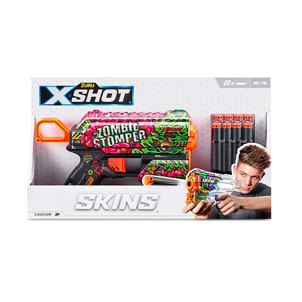 Lanzador de dardos skin flux x-shot