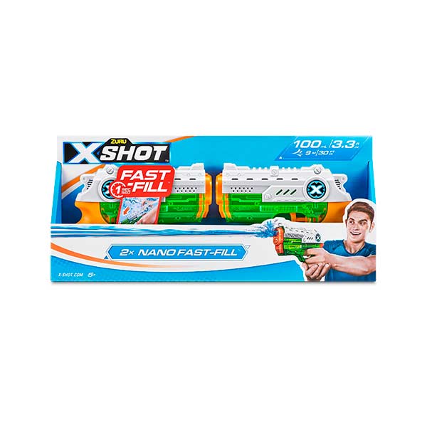 Lanzador de agua 2pack nano fast-fill X-Shot