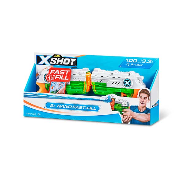 Lanzador de agua 2pack nano fast-fill X-Shot