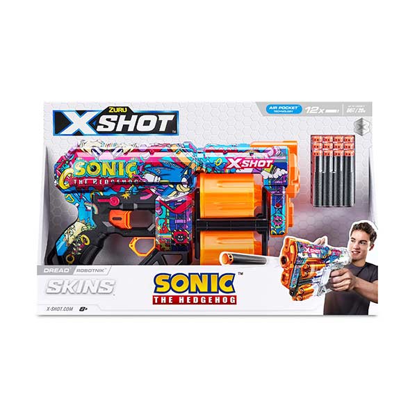 Lanzador dart blaster sonic 12 dardos X-Shot