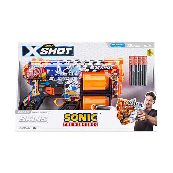 Lanzador dart blaster sonic 12 dardos X-Shot