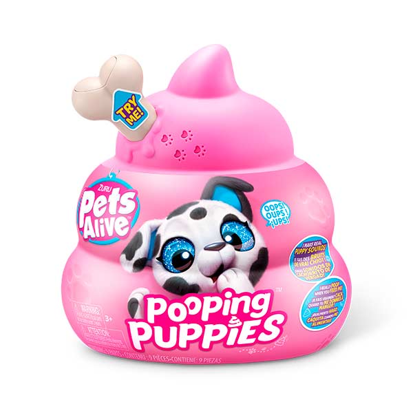 Figura pooping cachorros Pets Alive