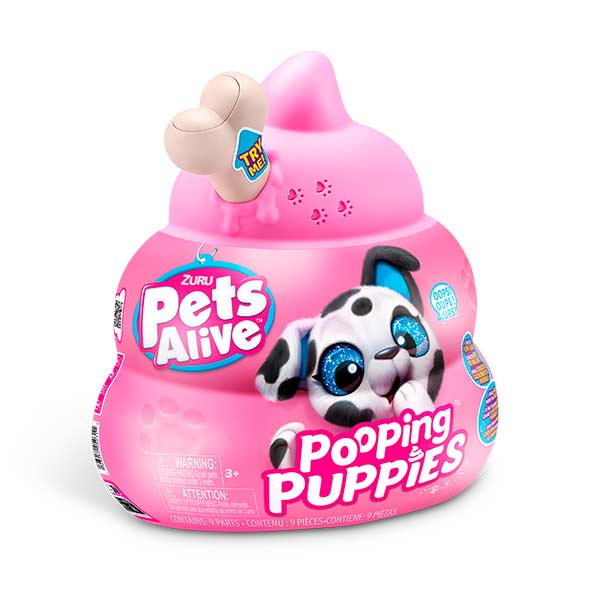 Figura pooping cachorros Pets Alive