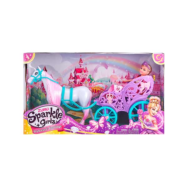 Muñeca princesa con carruaje Sparkle Girlz