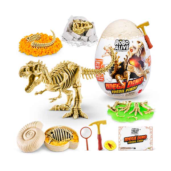 Figura huevo dino fósil Robo Alive