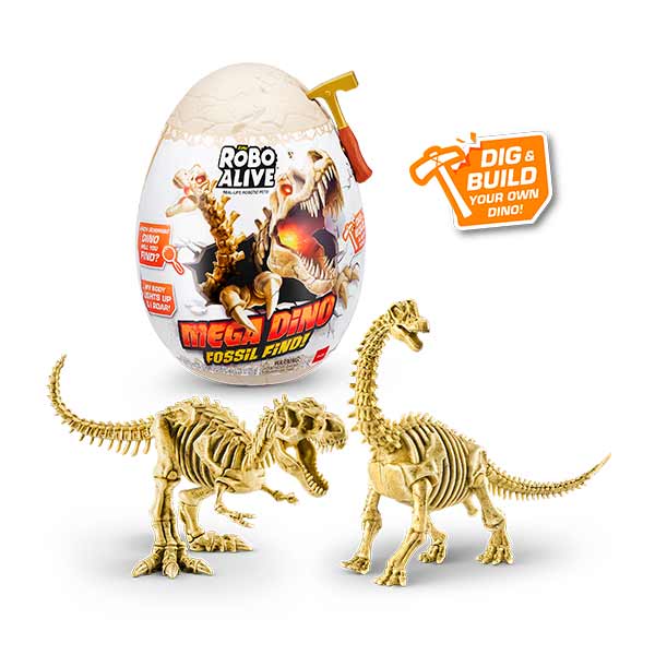 Figura huevo dino fósil Robo Alive