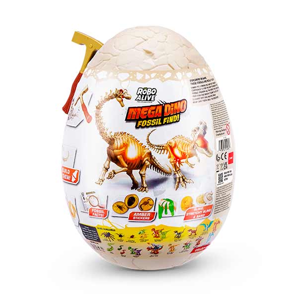 Figura huevo dino fósil Robo Alive