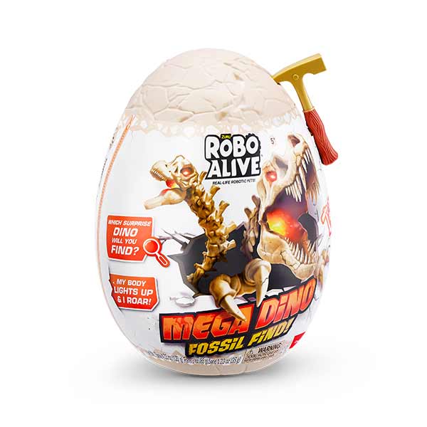 Figura huevo dino fósil Robo Alive