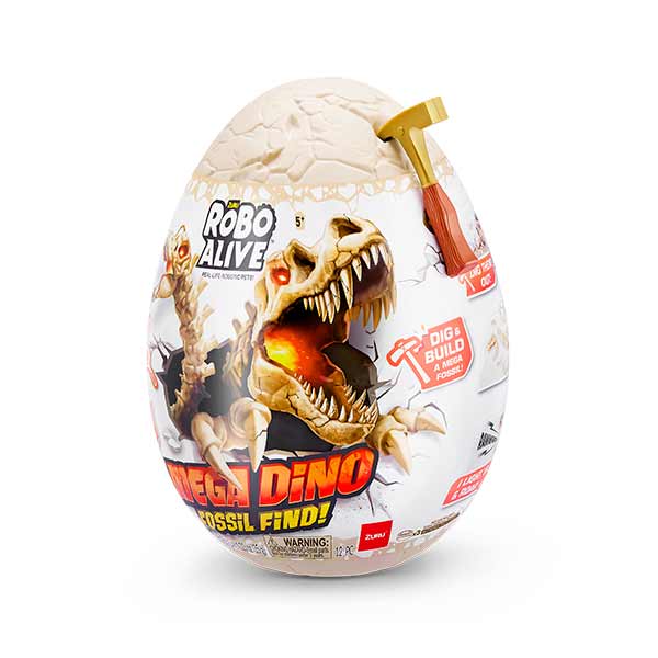 Figura huevo dino fósil Robo Alive