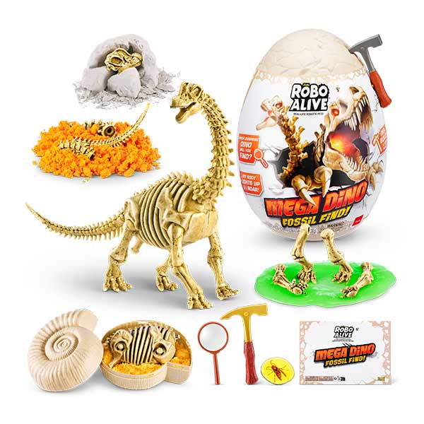 Figura huevo dino fósil Robo Alive