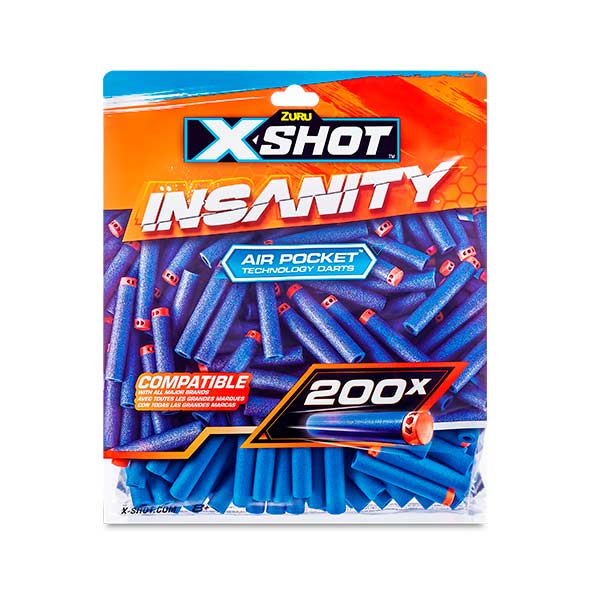 Bolsa de 200 dardos insanity X-Shot
