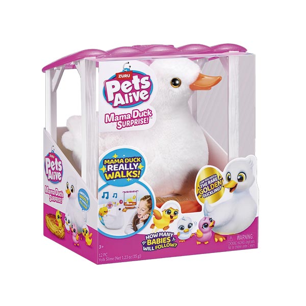 Figura máma duck y bebé sorpresa Pets Alive