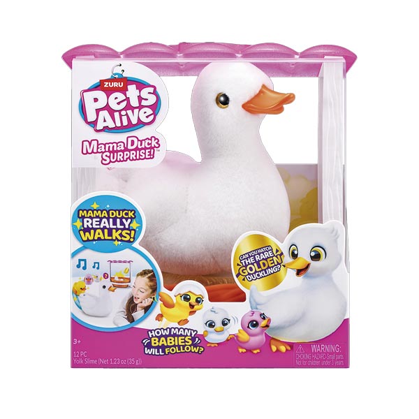 Figura máma duck y bebé sorpresa Pets Alive