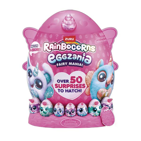 Figura Eggzania +50 sorpresas Rainbocorns