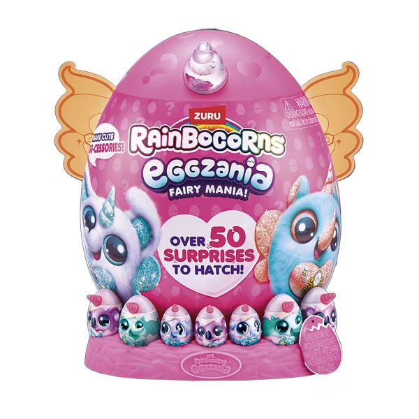 Figura Eggzania +50 sorpresas Rainbocorns