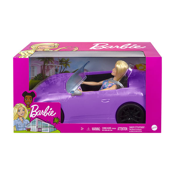 Barbie Vehículo para muñecas convertible morado
