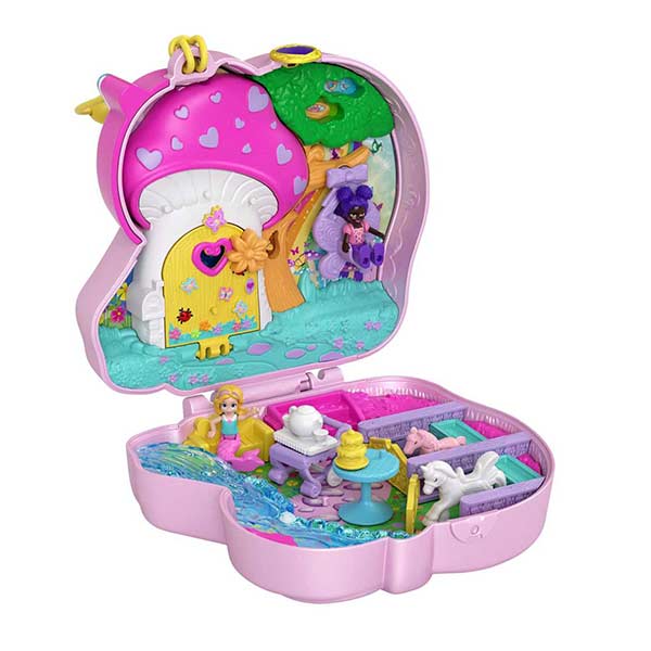 Polly Pocket estuche aventura unicornio