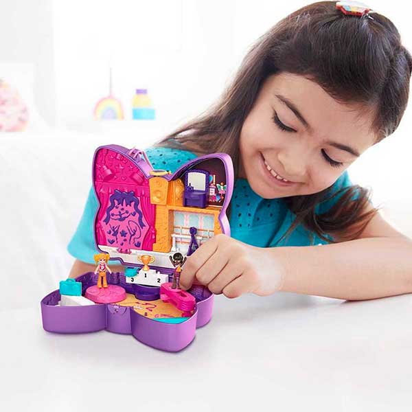 Polly Pocket estuche mariposa musical