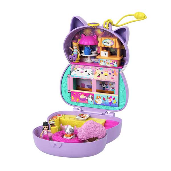 Polly Pocket estuche de aventura gatito