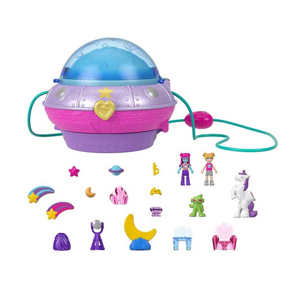 Polly Pocket compacto castillo espacial