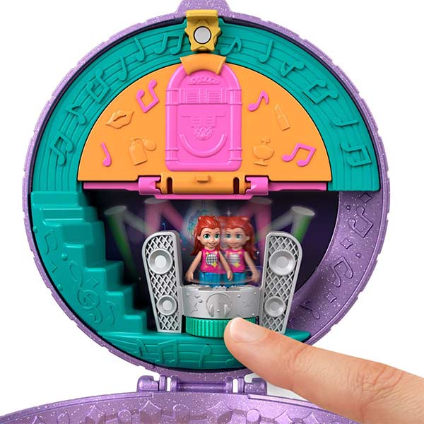 Polly Pocket set compacto disco patinaje