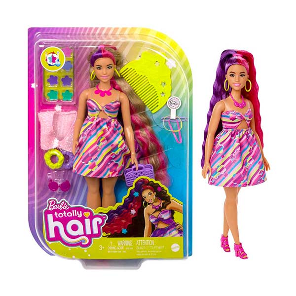 Barbie cabello de colores