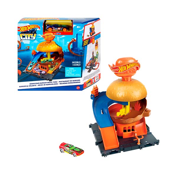 Hot Wheels City Tienda de Hamburguesas