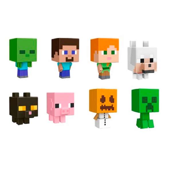 Minecraft vanilla surtido de cabezas mob minis