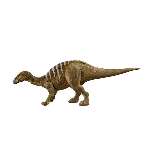 Jurassic World dinosaurio Iguanodon ruge y ataca