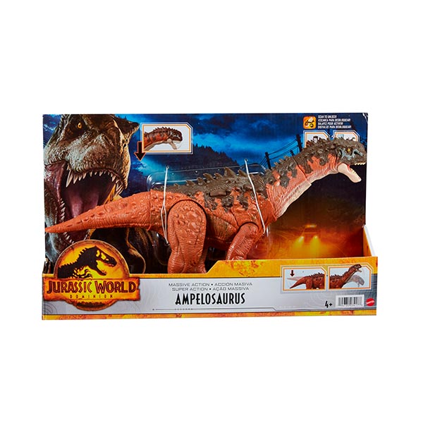 Jurassic World Juguete Ampelosaurus Acción Masiva