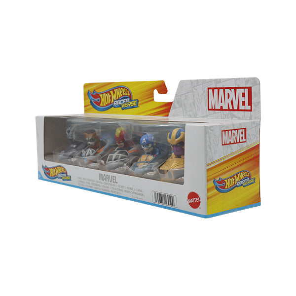 Hot Wheels Paquete 5 superhéroes Marvel