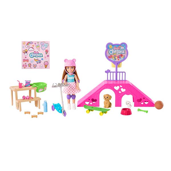 Barbie Set skipper pista de patinaje