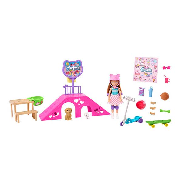 Barbie Set skipper pista de patinaje