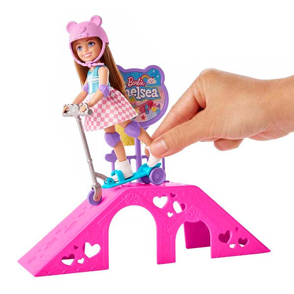 Barbie set skipper pista de patinaje