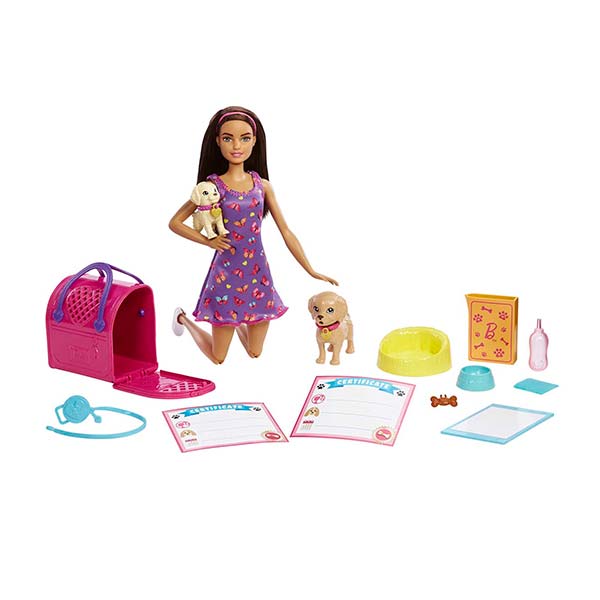 Barbie Set adopta un perrito