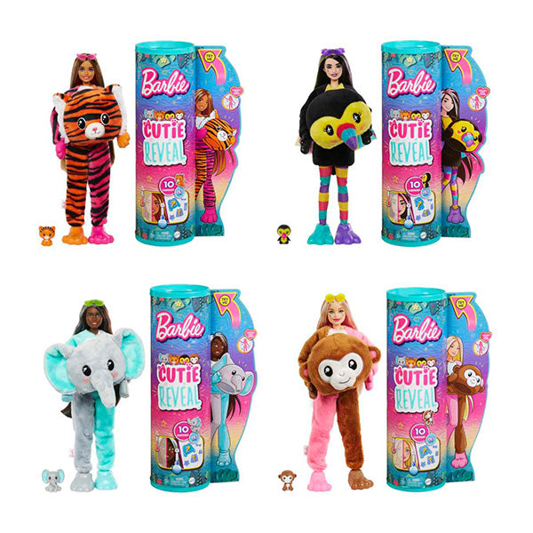 Muñeca Barbie Cutie Reveal Animales de la Selva